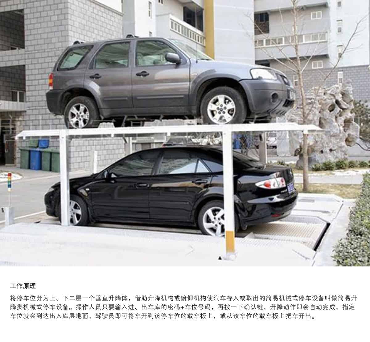 貴陽PJS2-D1二層地坑簡易升降立體車庫設(shè)備工作原理.jpg