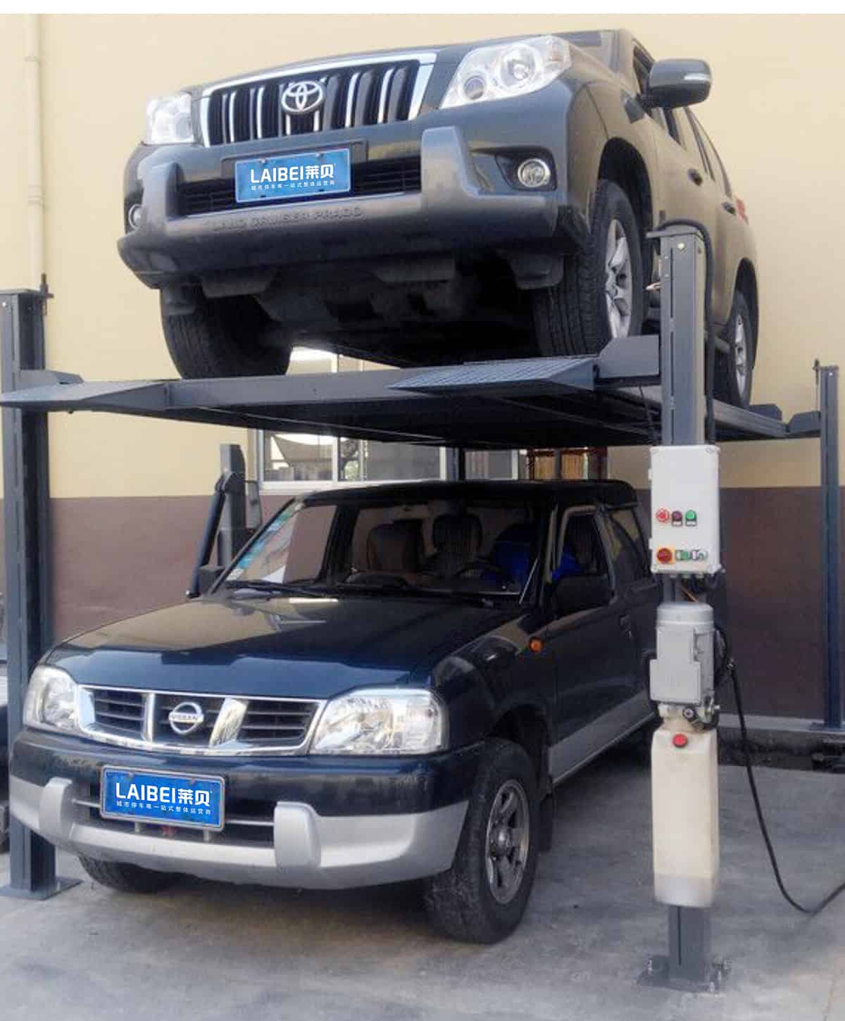 貴陽PJS四柱簡易升降立體車庫設(shè)備停車測試.jpg
