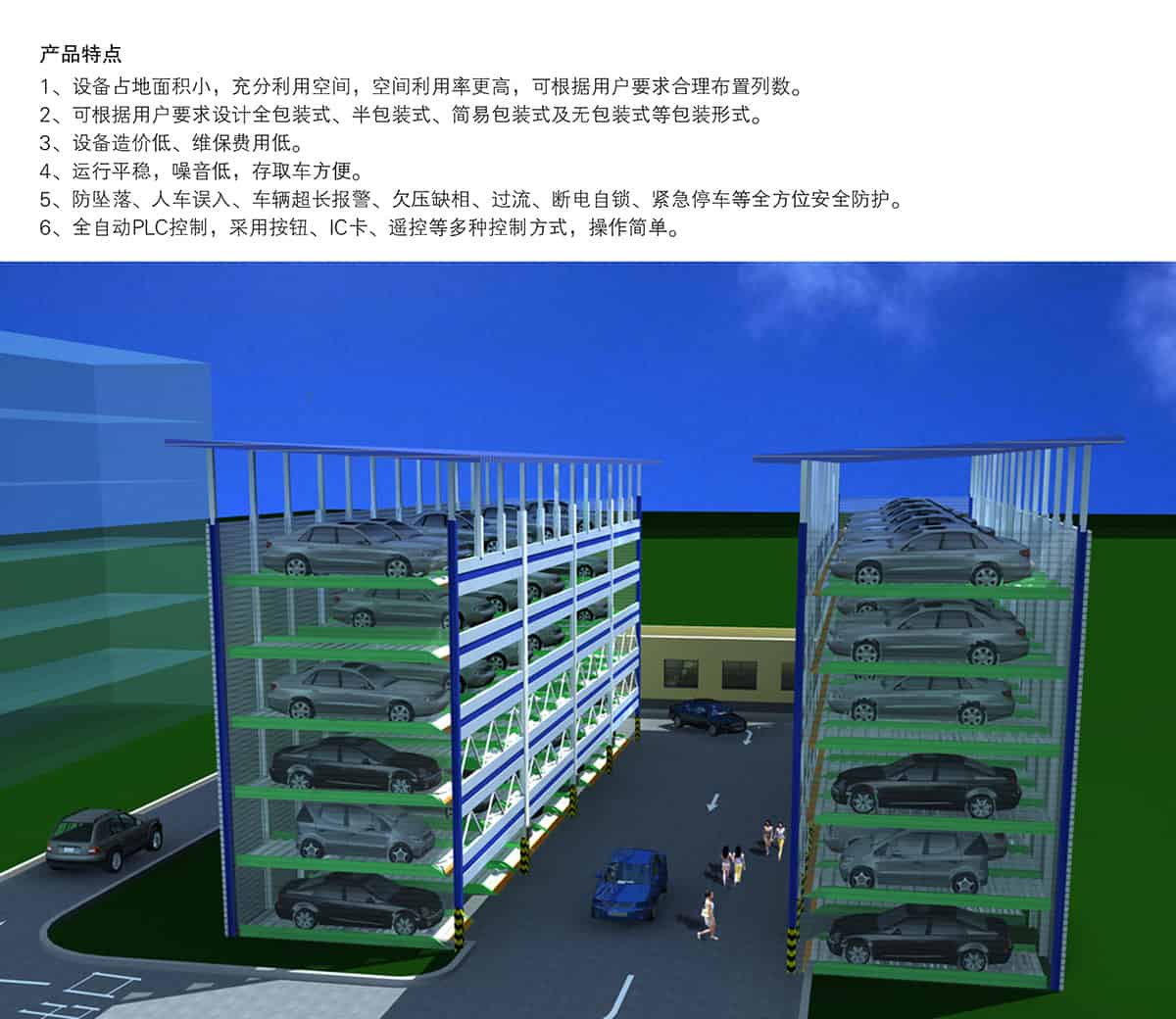 貴陽PSH6六層升降橫移立體車庫設備產品特點.jpg