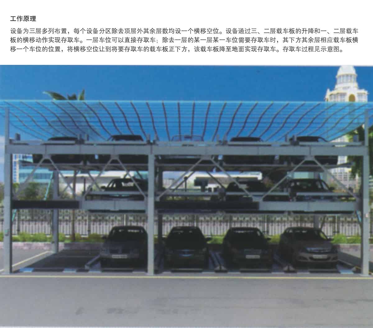 貴陽PSH3三層升降橫移立體車庫設備工作原理.jpg